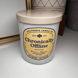 Chronically Offline Candle by California Candle Co - Jasmine Saffron